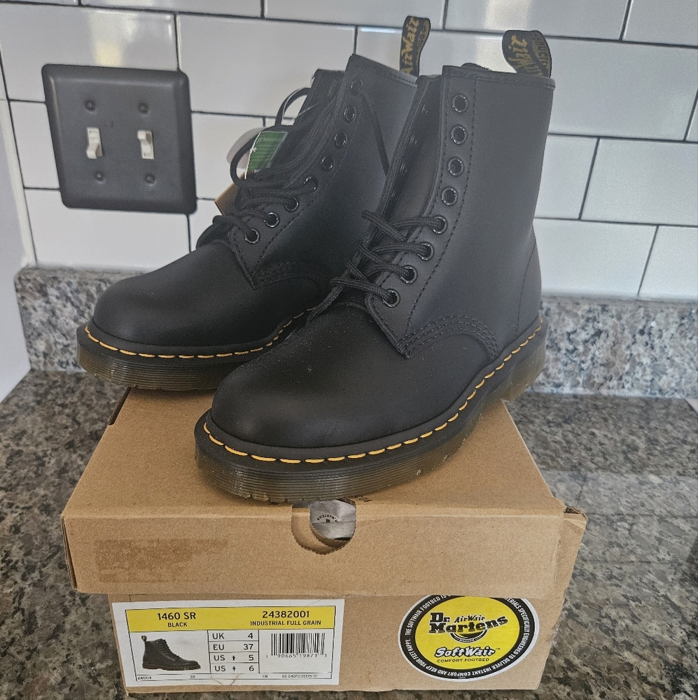 Doc Martens Brand New with Tags and box Women's size 6 leather combat boots